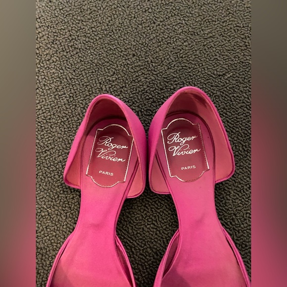 Roger Vivier Flats 37.5 hot pink satin - Picture 5 of 5